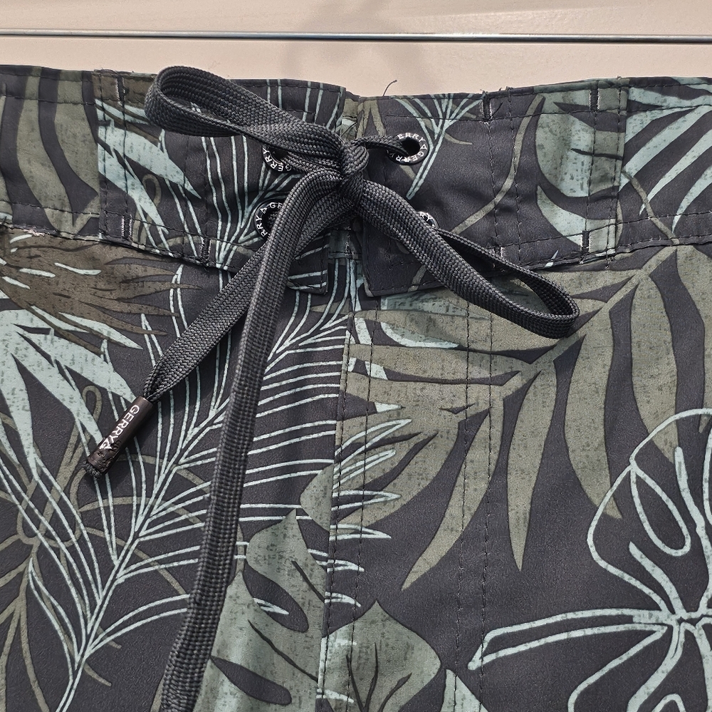Gerry Tropical Leaf Print Swim Shorts, EUC, Size XXL - Picture 5 of 10